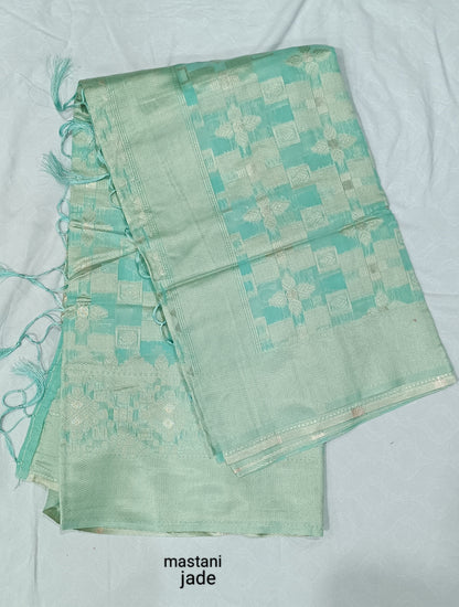 WOMENS ORGANZA COTTON SAREES